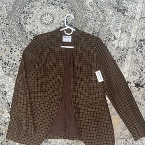 NWT Old Navy Herringbone Brown Blazer